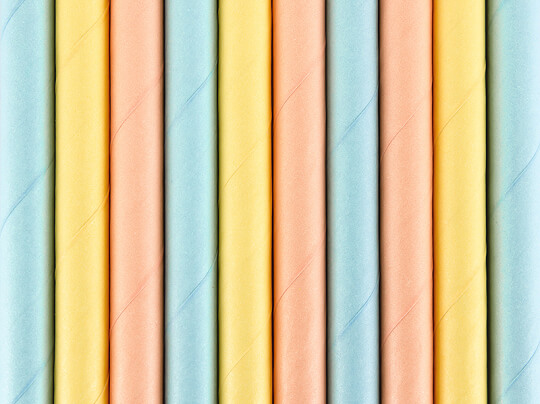 Sugrör | 10-pack | Pastell mix - 1