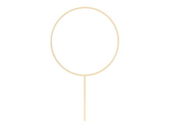 Cake topper | Cirkel | Trä  -1