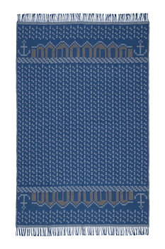 SKAFTÖ MARIN, COUVERTURE EN LAINE, 130 x 200 cm
