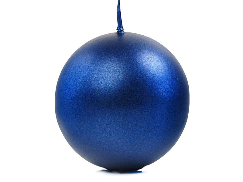 Stearinljus Klot Marinblå metallic