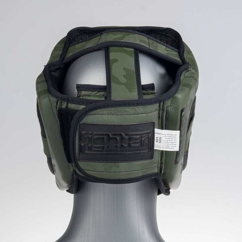 Fighters Inc Headguard Sparring Pro Khaki Camo - 4