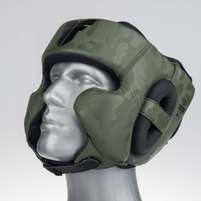 Fighters Inc Headguard Sparring Pro Khaki Camo - 2