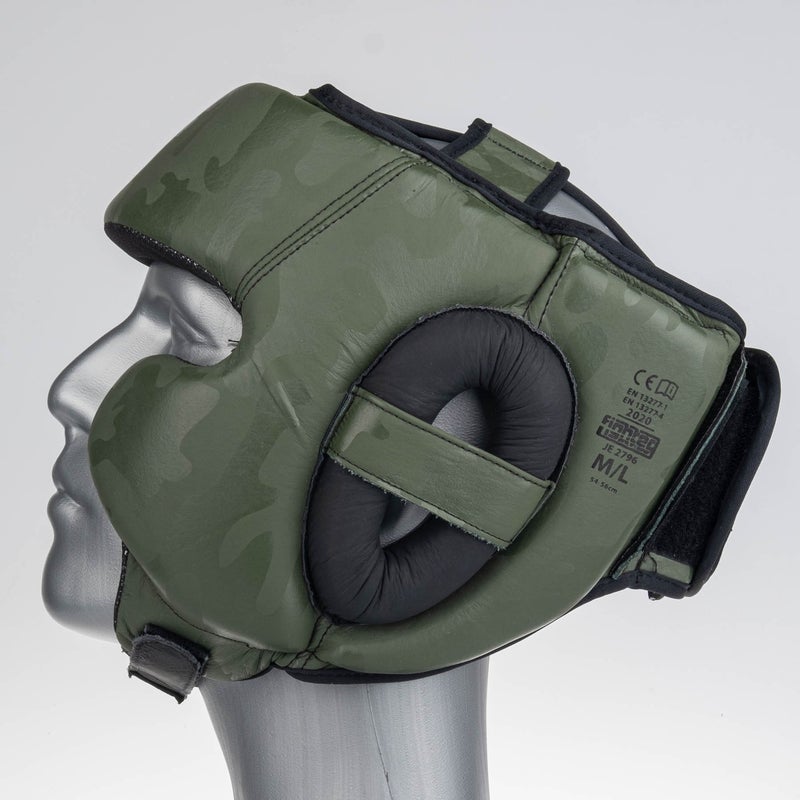 Fighters Inc Headguard Sparring Pro Khaki Camo - 3