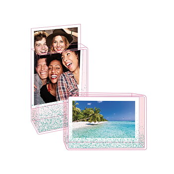 Glitter-fotoramme Mini - Collect moments