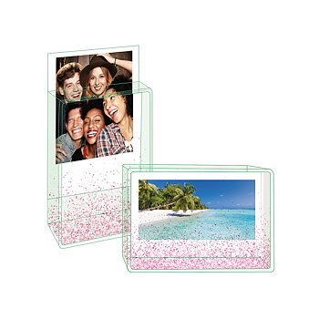 Glitter-fotoramme, Small - Flamingo