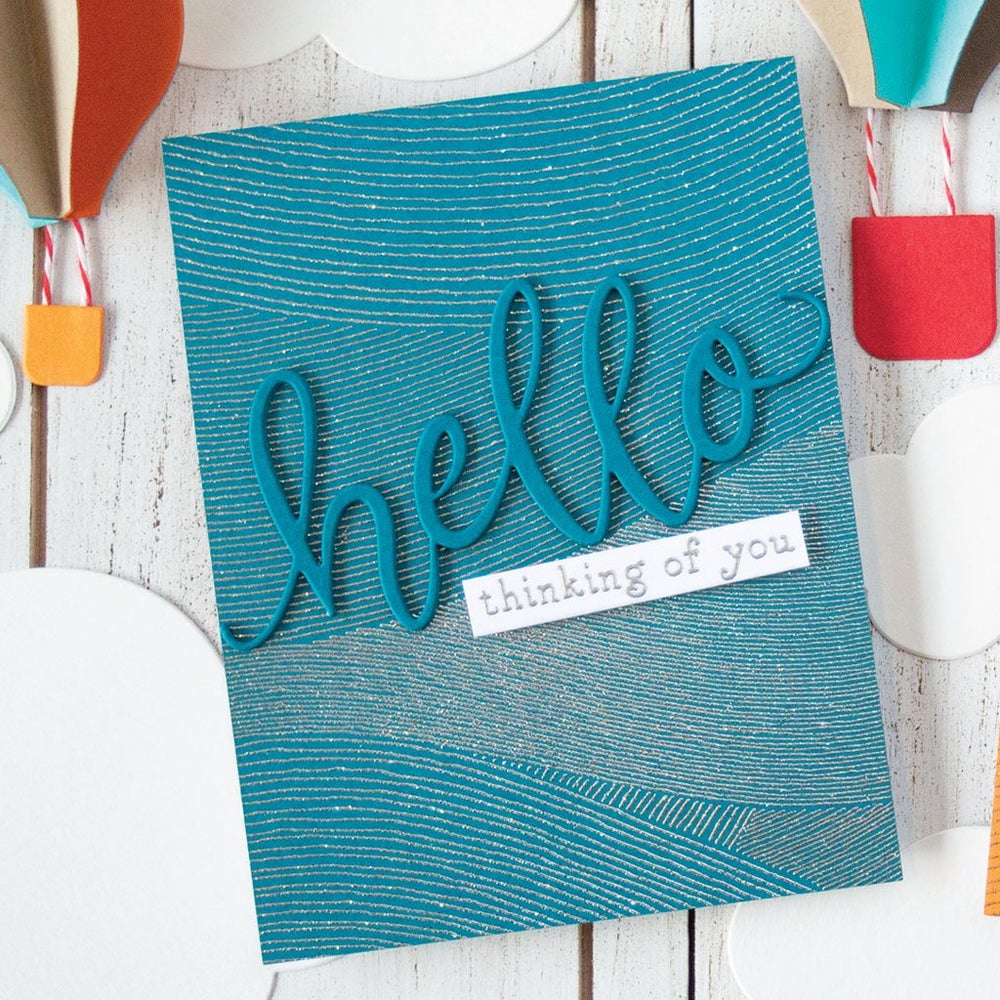 Hero Arts Background Stamp Ocean Waves Pyssloteket