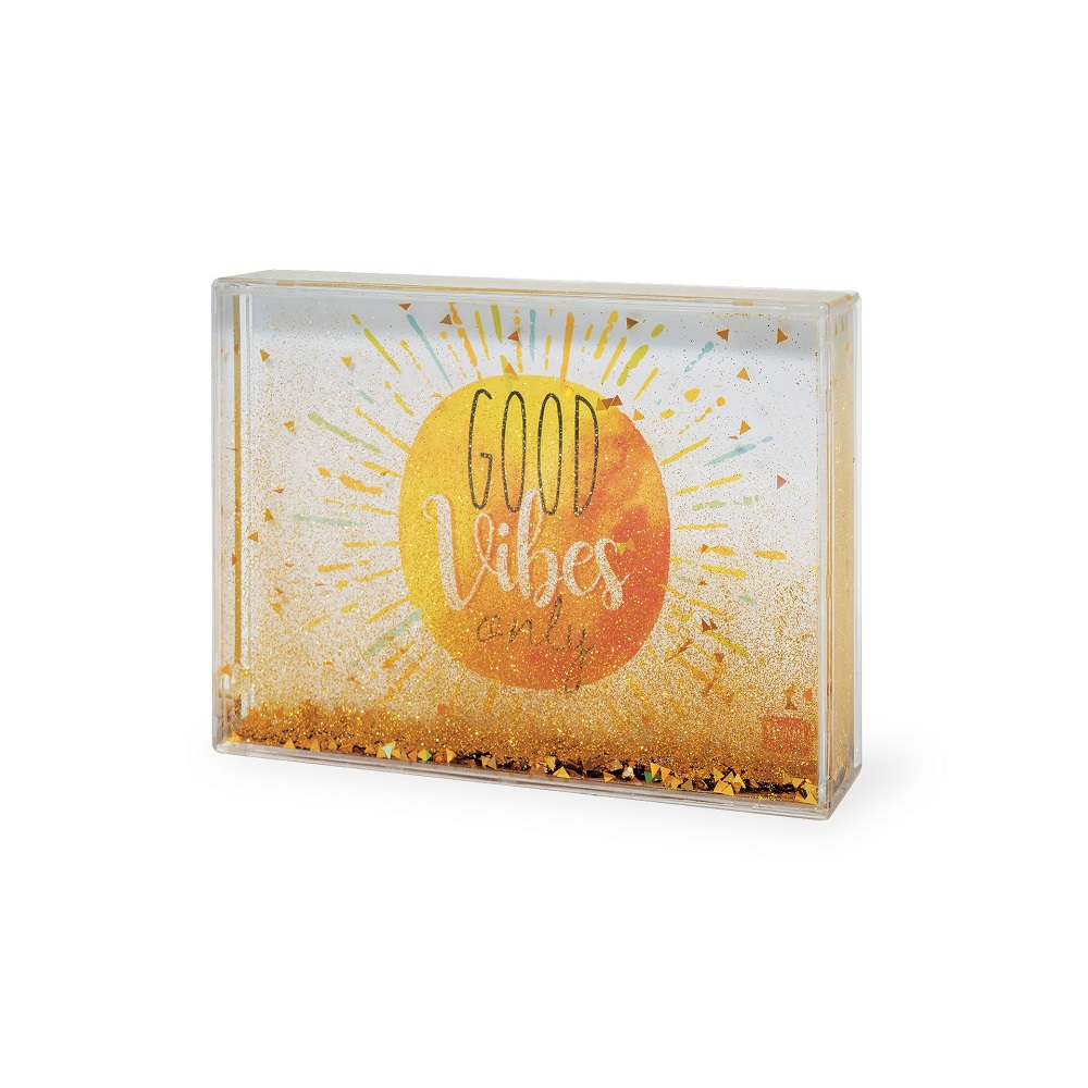 Glitter-fotoram, Medium - Good Vibes