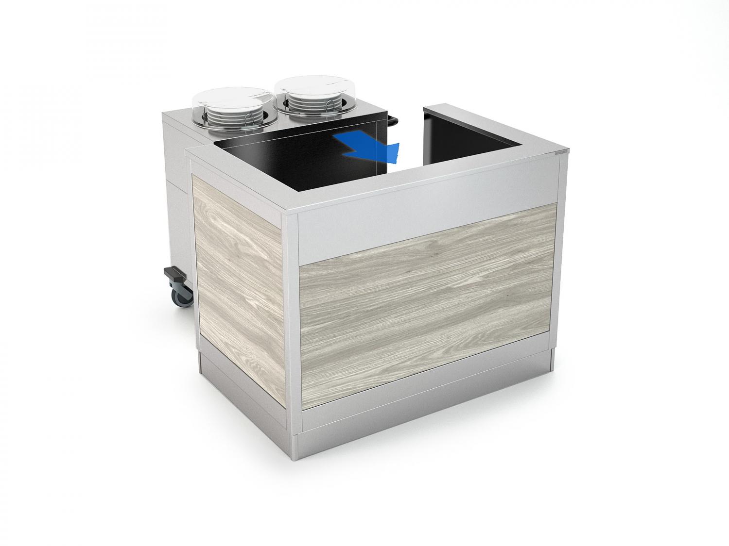 Buffet trolley - OMNIA - Roll in module