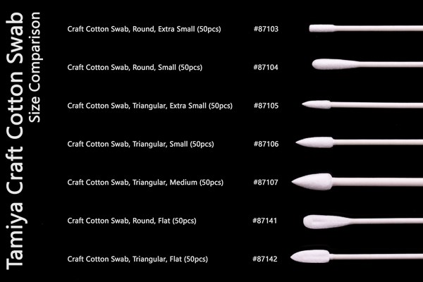 Tamiya 87104 craft cotton swab (50pcs) - 3