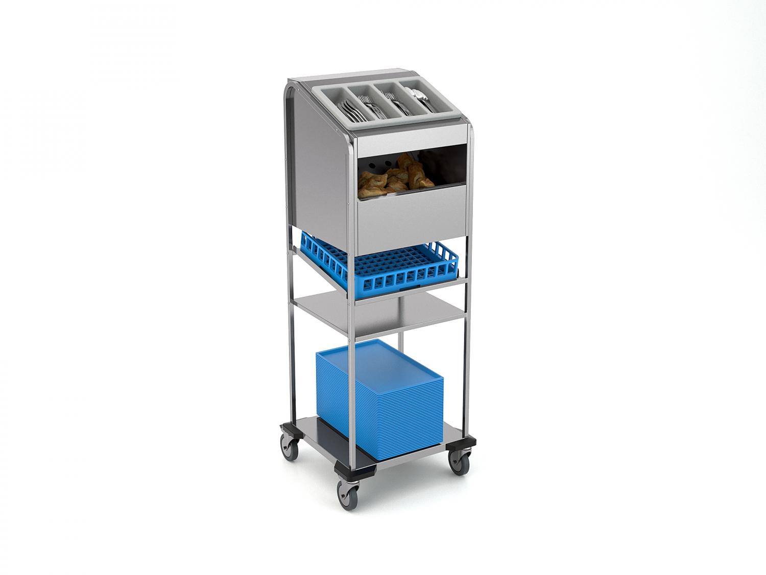 Trolley, cutlery and bread module - OMNIA