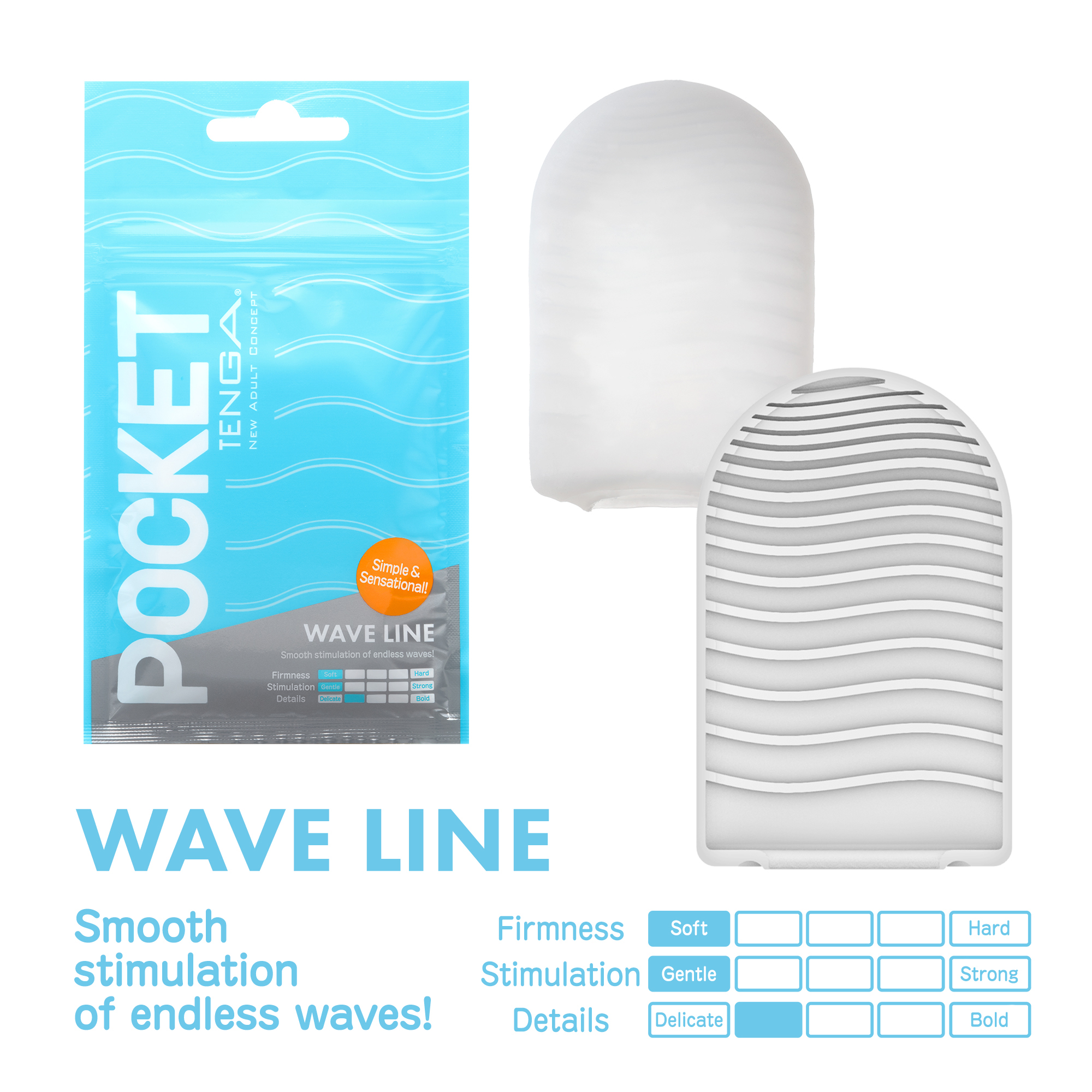 Tenga Pocket Wave Line - 2