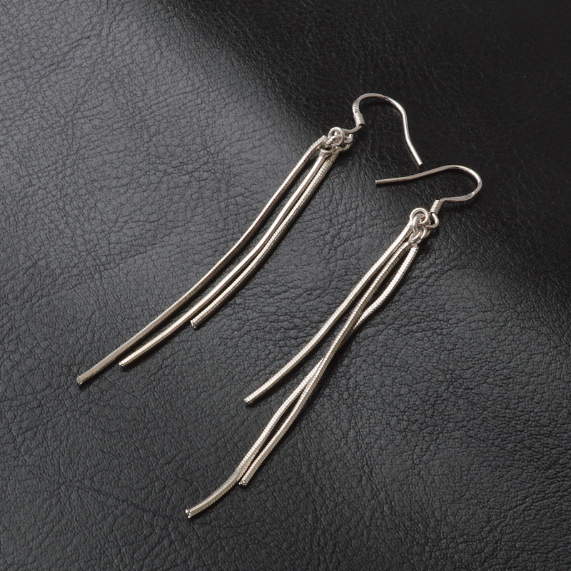Örhängen "tassel" i 925 Sterling Silverplätering - 6