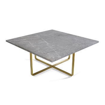 Marmor soffbord  80*80 - grå, vit, svart & grön mamor