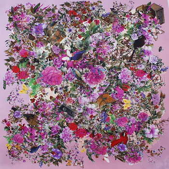 Fantasy twill, sidenscarf  från Amanda Christensen 45 x 45 cm