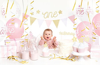 Kalaskit 1 årskalas Rosa & Guld