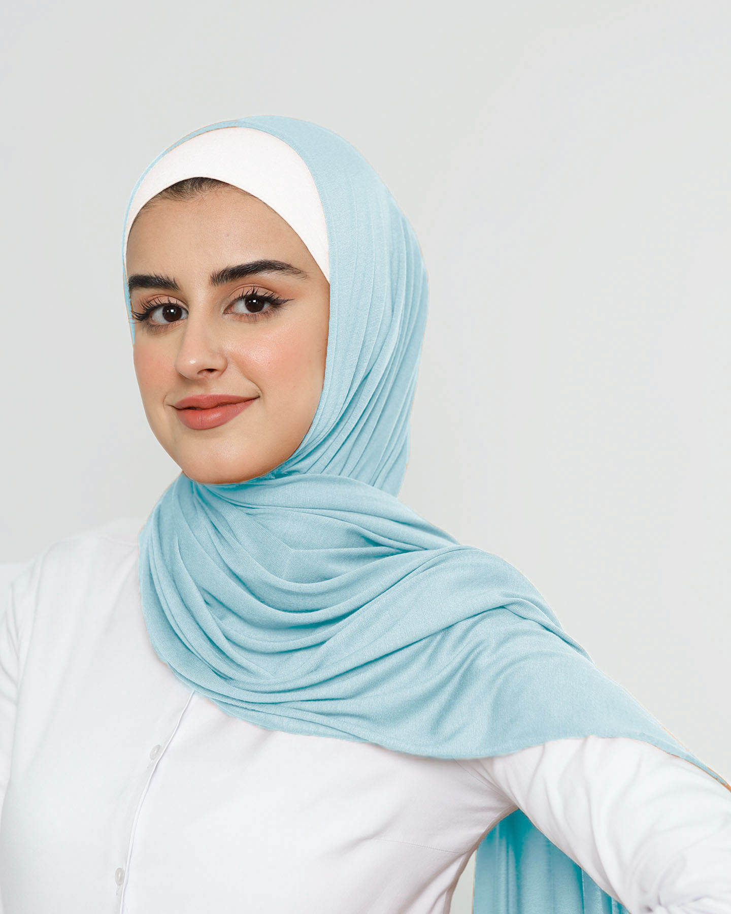 Hijab - Stretch Jersey - Baby Blue