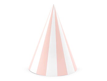 PARTYHATTAR | 6-pack | Randiga rosa