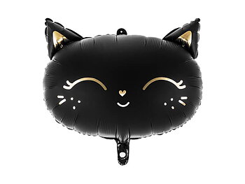 Folieballong Katt Svart