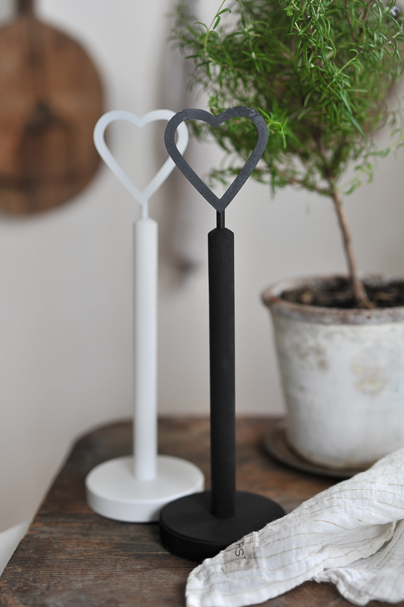 Kitchen roll holder Paper holder - Heart - 35 cm