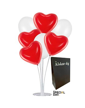 Alla hjärtans Dag Presentpåse & hjärtballonger
