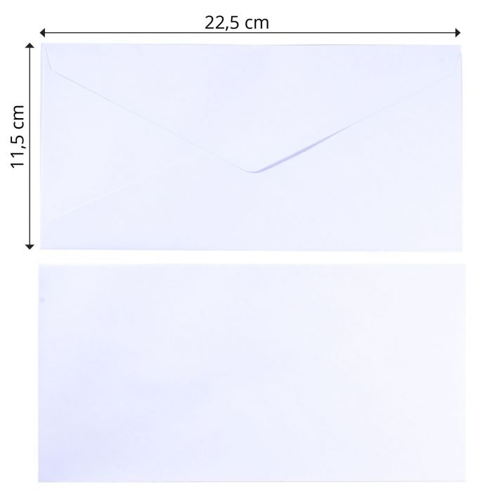 Florence • Envelopes 5pcs white 22,5x11,5cm - 2
