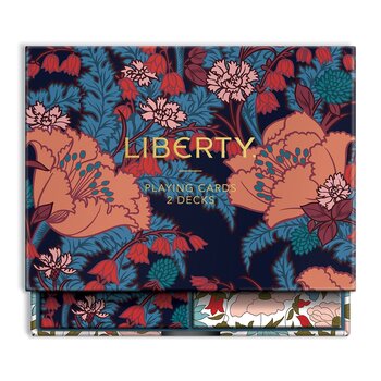 Liberty London : Floral Playing Card Set - Två spelkortslekar i fin ask