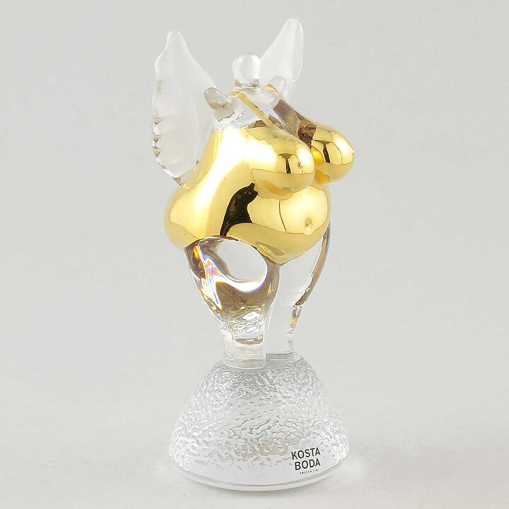 Kjell Engman (2021) Golden Angel with Swelling Forms 13 cm