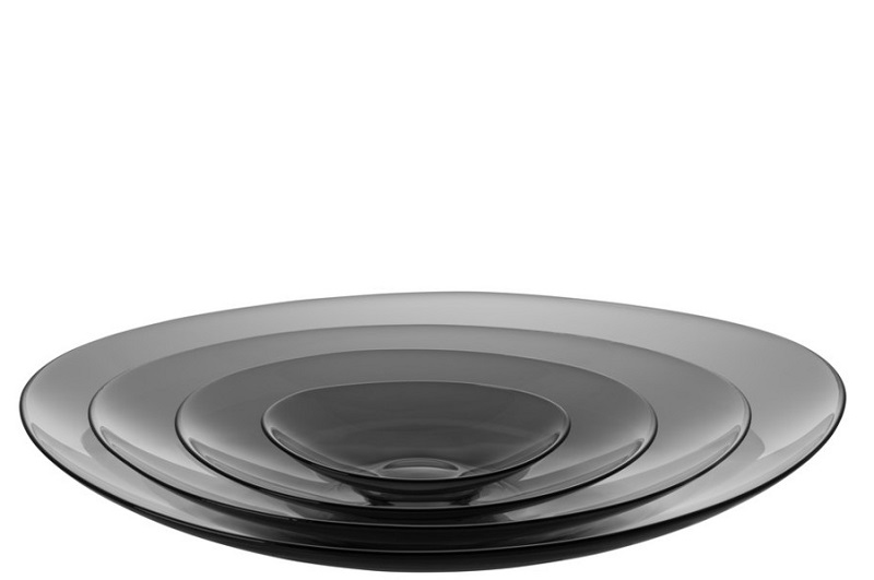 Pond Dish Grey Plate set 4-pack
