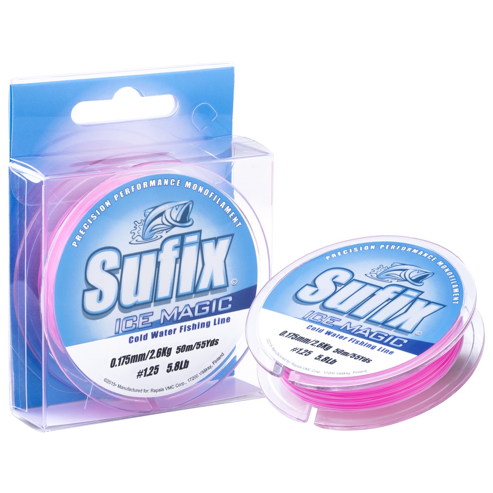 Sufix Ice magic 50 meter - Rosa/Vit