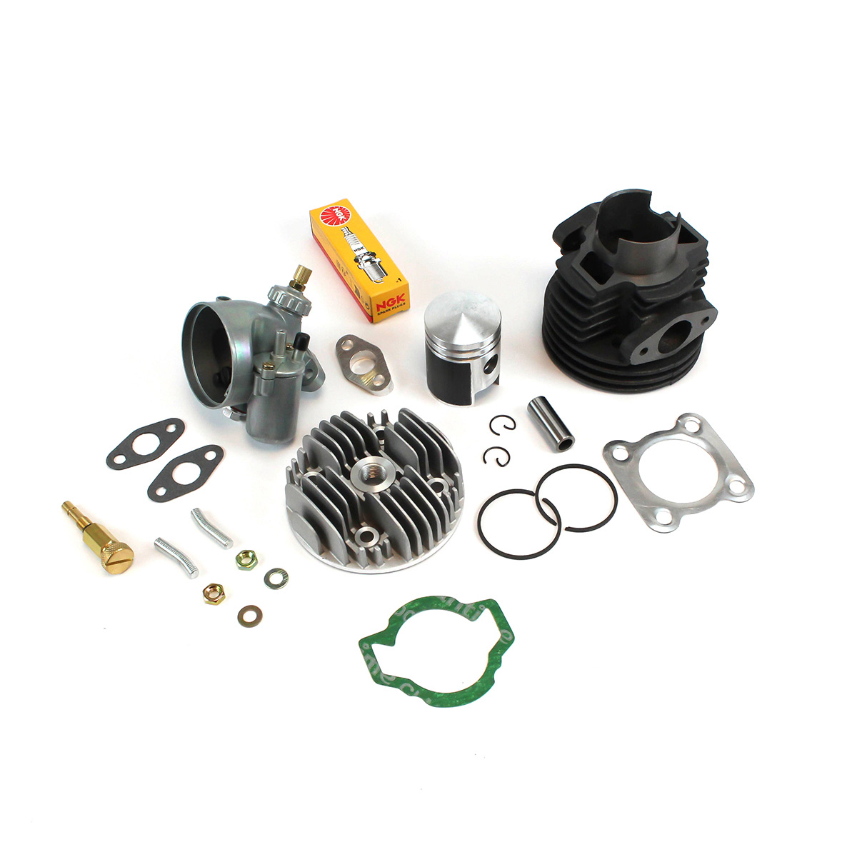 Tuning kit VZ50/DS50/MV50 60cc, 12mm piston bolt - "Bing" 15mm carburetor - 2