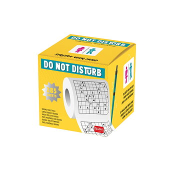 Do not disturb, sudoku-toiletpapirrulle