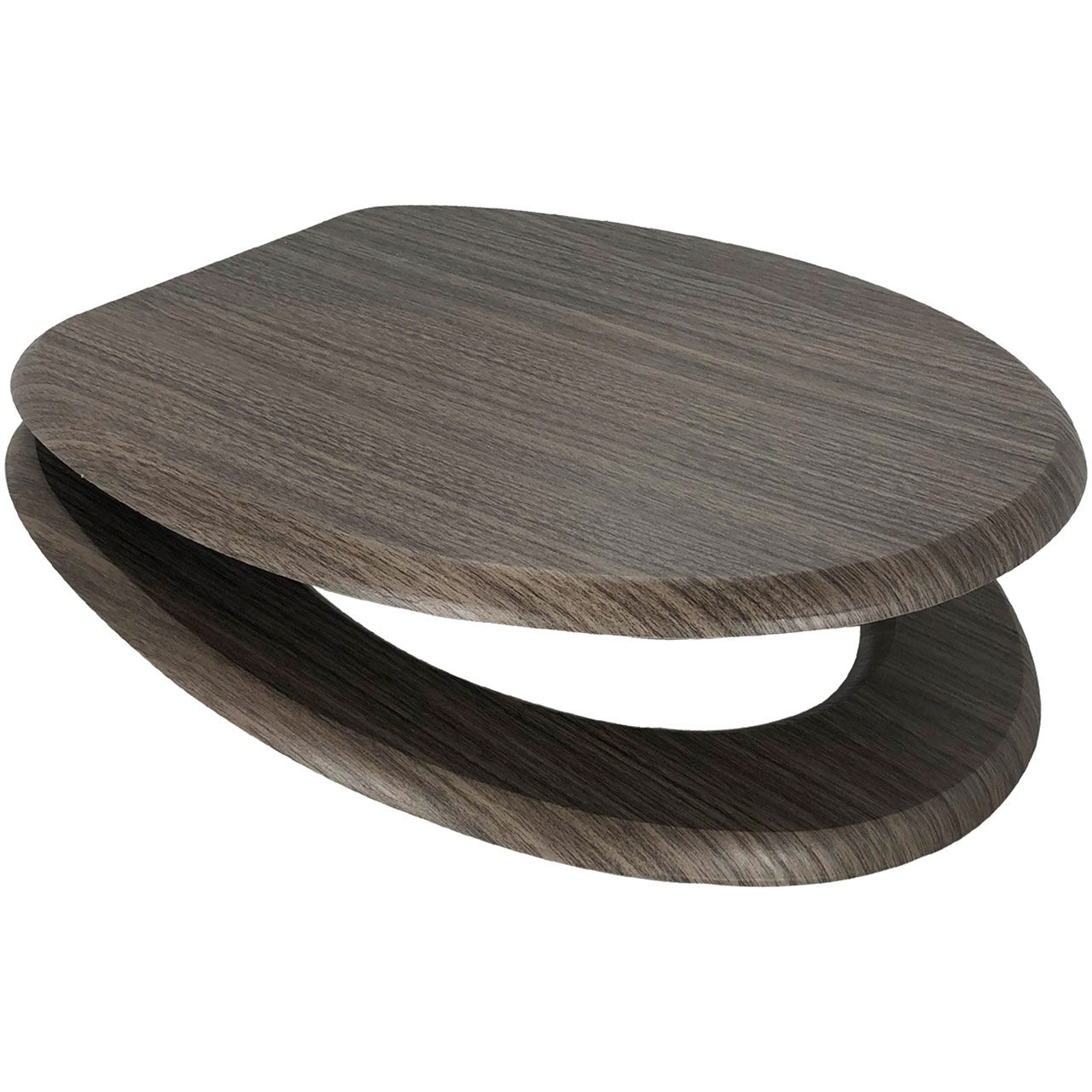 MDF Wood Design Seat - Dark Beech