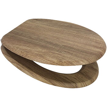 MDF Wood Design Seat - Rustic Oak