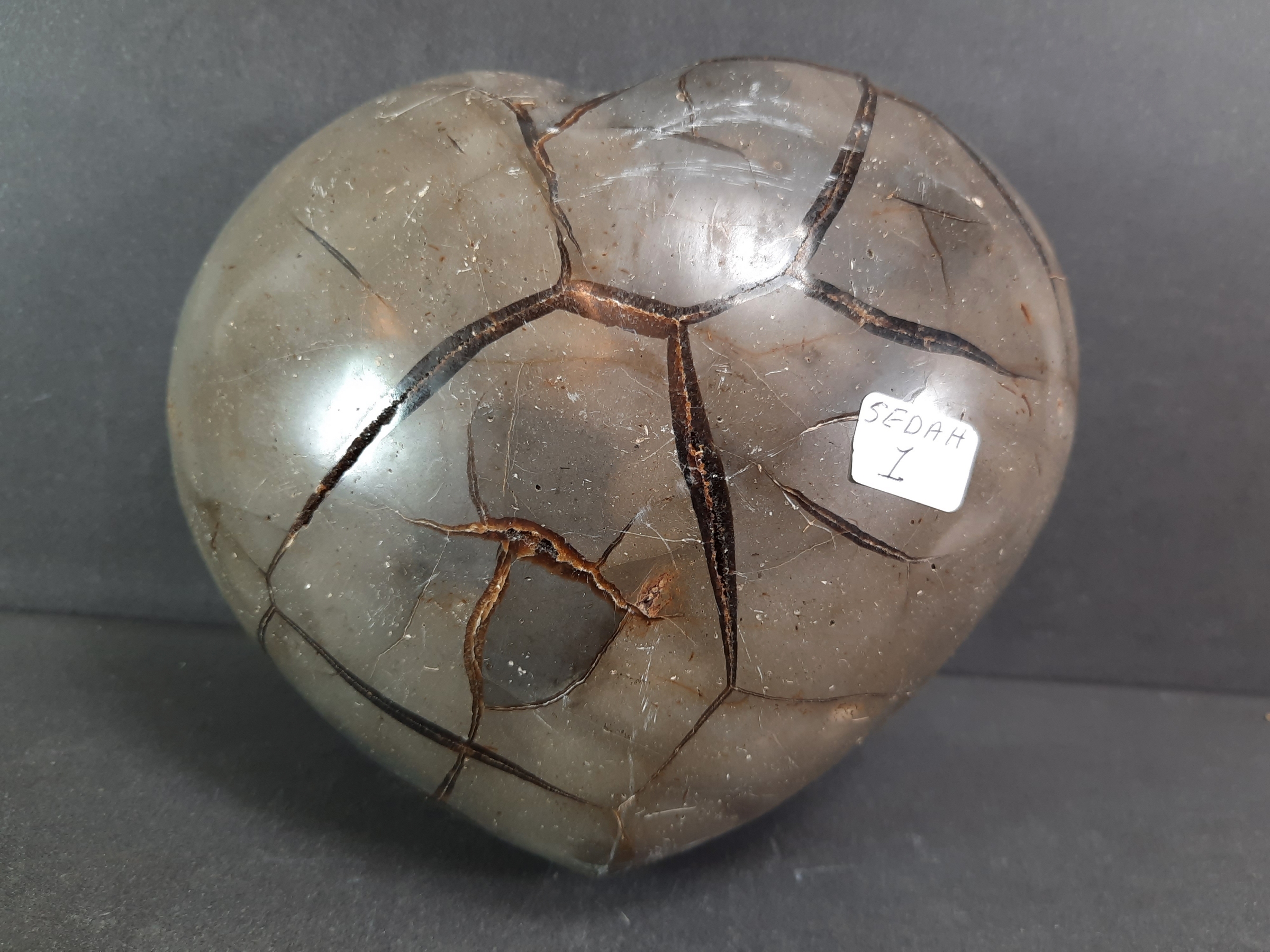 Septaria (Drakägg) Hjärta - 1.8kilo - 2