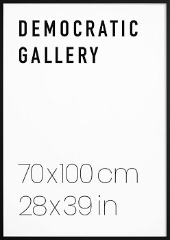 BLACK WOOD FRAME 70X100CM / 28X39IN