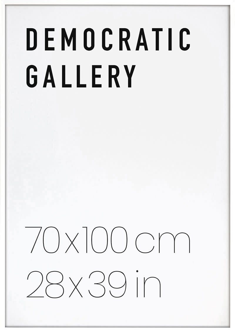 WHITE WOOD FRAME 70X100CM / 28X39IN