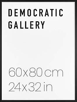 BLACK WOOD FRAME 60X80CM / 24X32IN