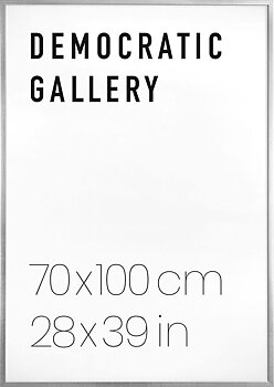 SILVER WOOD FRAME 70X100CM / 28X39IN