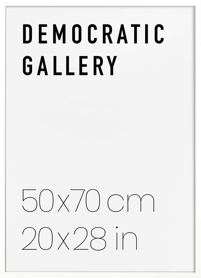 WHITE WOOD FRAME 50X70CM / 20X28IN