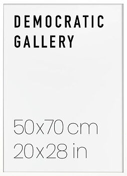 WHITE WOOD FRAME 50X70CM / 20X28IN