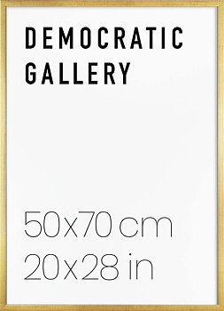 GOLD WOOD FRAME 50X70CM / 20X28IN