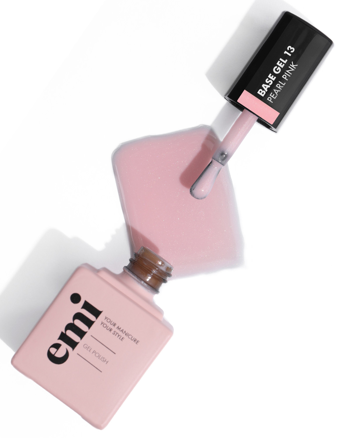 E.MiLac Base Gel Pearl Pink #13 9 ml  - 9