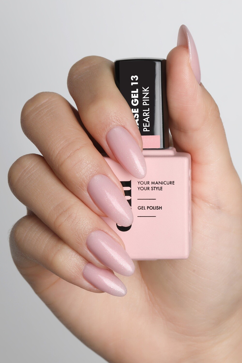 E.MiLac Base Gel Pearl Pink #13 9 ml  - 2