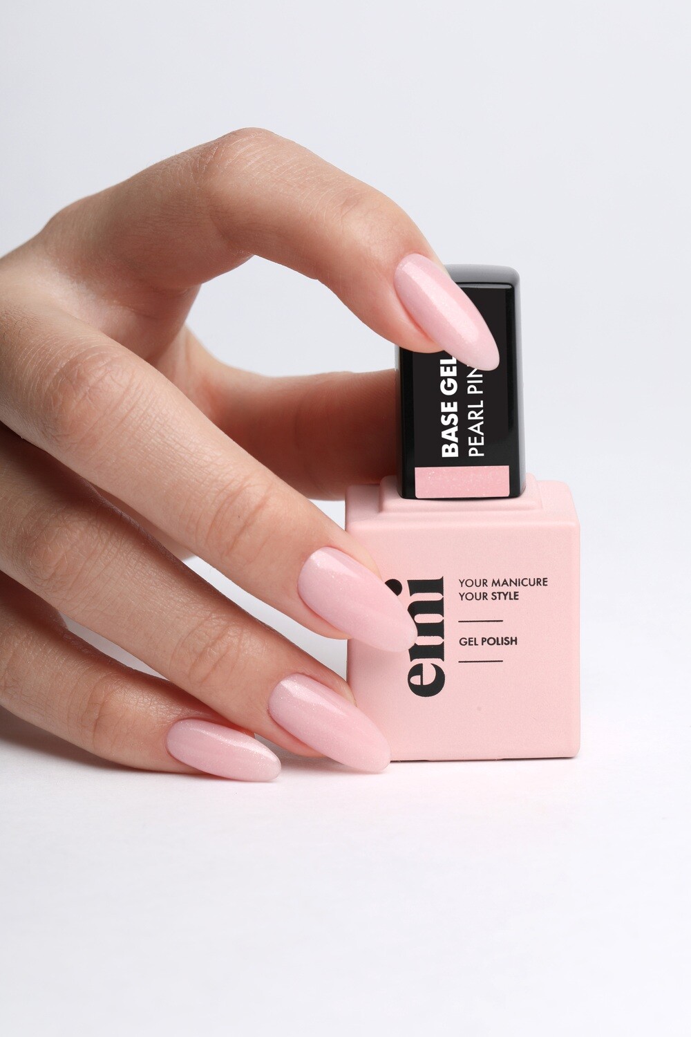 E.MiLac Base Gel Pearl Pink #13 9 ml  - 4