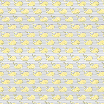 Adorable Alphabet  - Yellow Whales