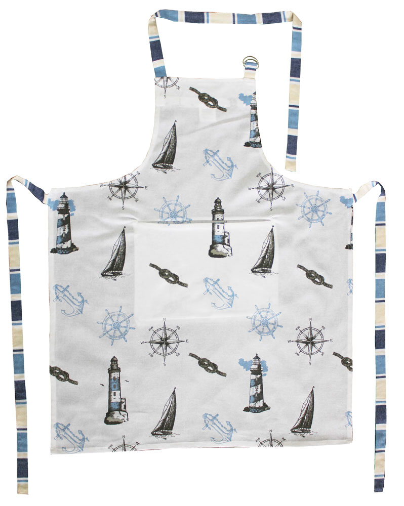 Apron - Lighthouse, cotton, 40° machine wash, 70x85cm
