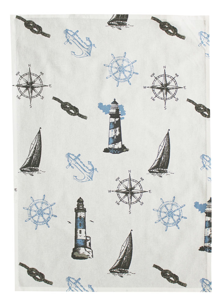 Kitchen towel - Maritime, cotton, 50x70cm