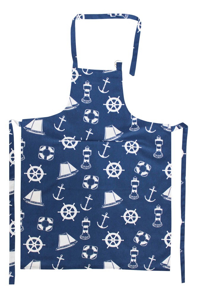 Apron - Maritime, cotton, 70x85cm