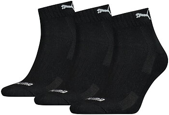 3-Pack Puma Cushioned Quarter Socks