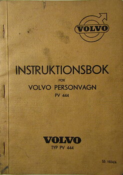 1949 Volvo PV 444 Instruktionsbok 2-49